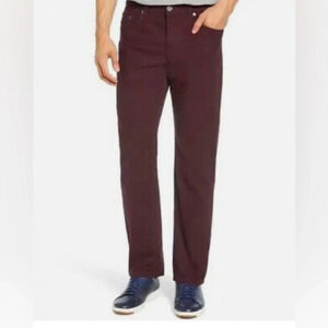 BRAX Sz 42 x 34 Cooper Regular Maroon Burgundy Comfort Slim  Leg Jeans Pants